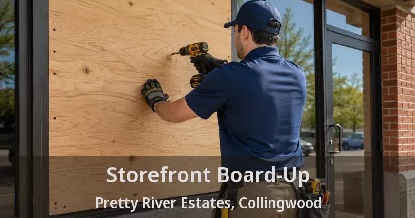 Storefront Board-Up Pretty River Estates, Collingwood - ON