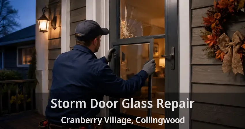Storm Door Glass Repair Cranberry Village, Collingwood - ON