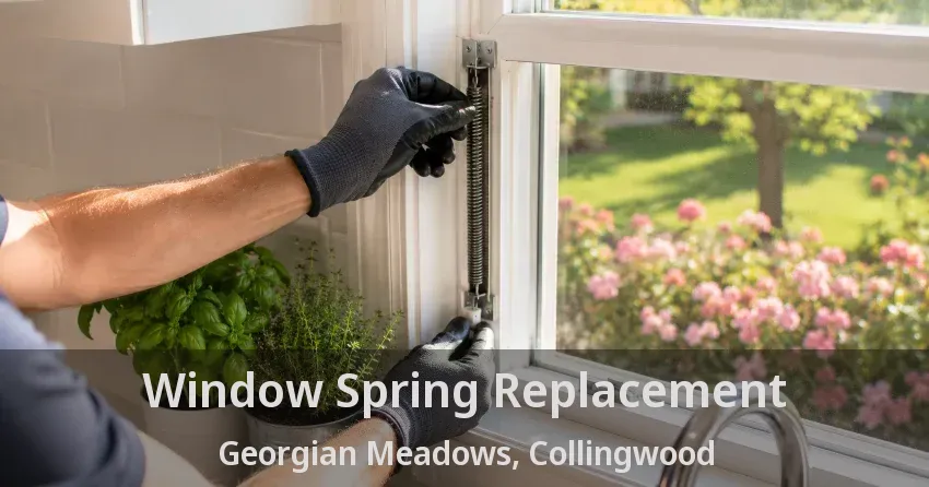 Window Spring Replacement Georgian Meadows, Collingwood - ON