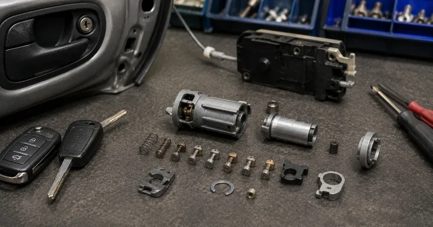 technician testing a car key fob during Car Lock Repair Lockhart Meadows, Collingwood