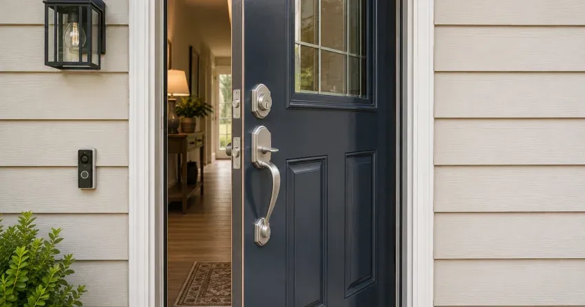 energy-efficient exterior door upgrade installation in Georgian Meadows, Collingwood