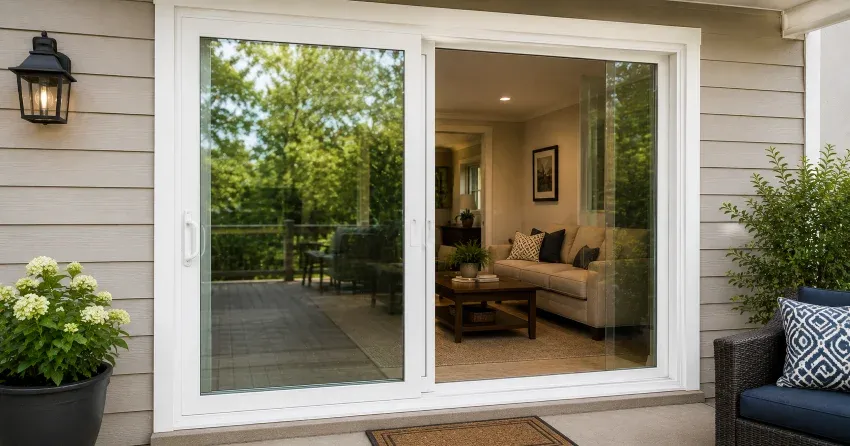 new patio door replacement installed in Collingwood home