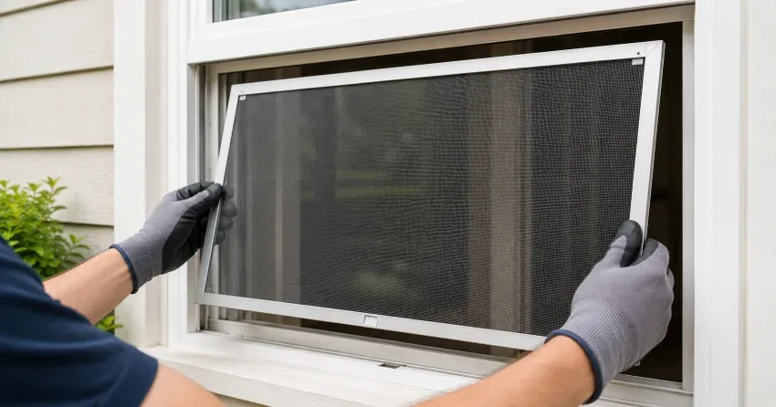 technician repairing a window sash and balance system in Collingwood