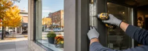 Commercial Door Replacement The Shipyards, Collingwood